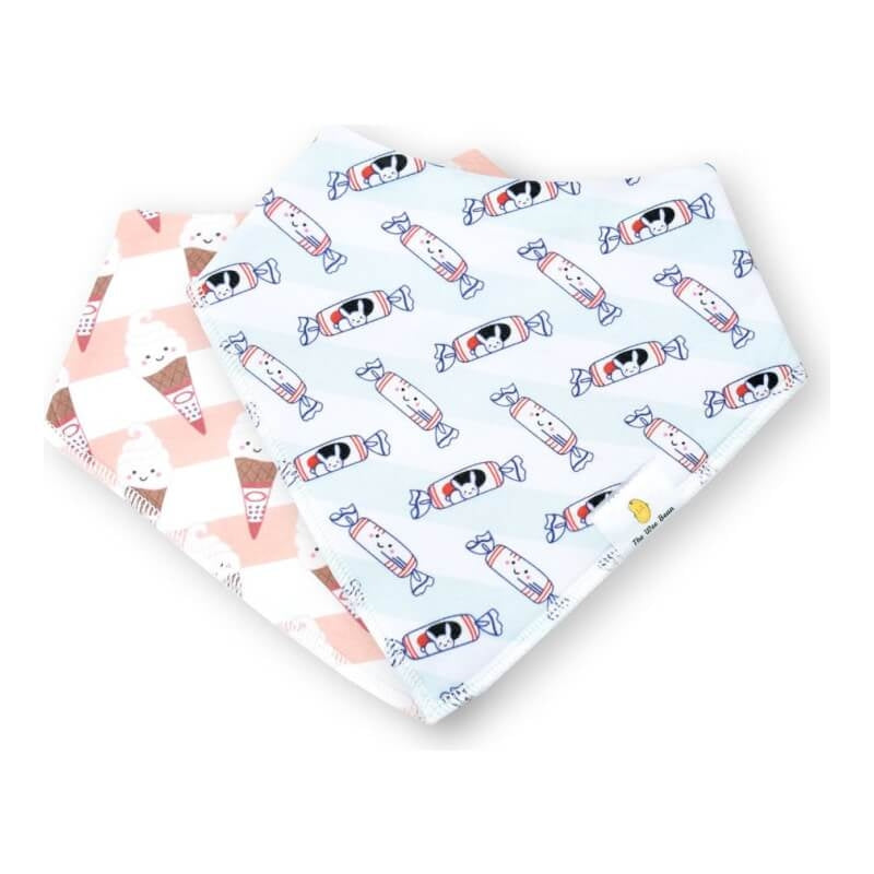 The Wee Bean Organic Cotton Bandana Bibs 2pcs Set