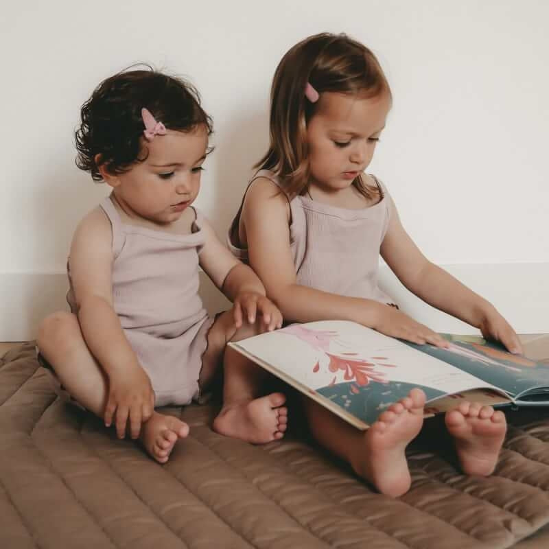 Toddlekind Organic Leaf Mat 116x87cm - Tan