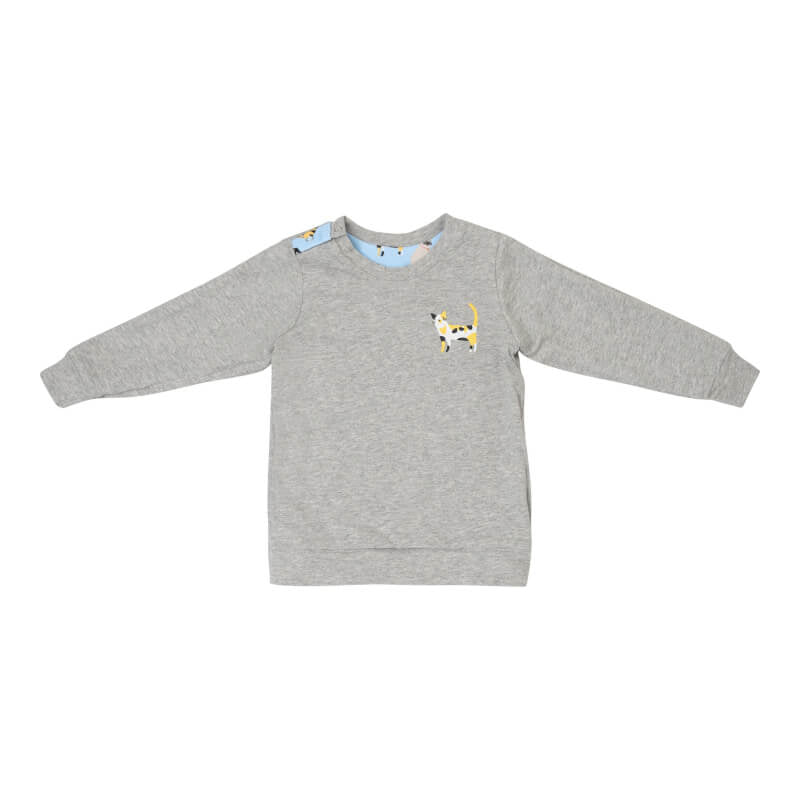 Cotton Pigs Organic Reversible Jumper - Funny Cats