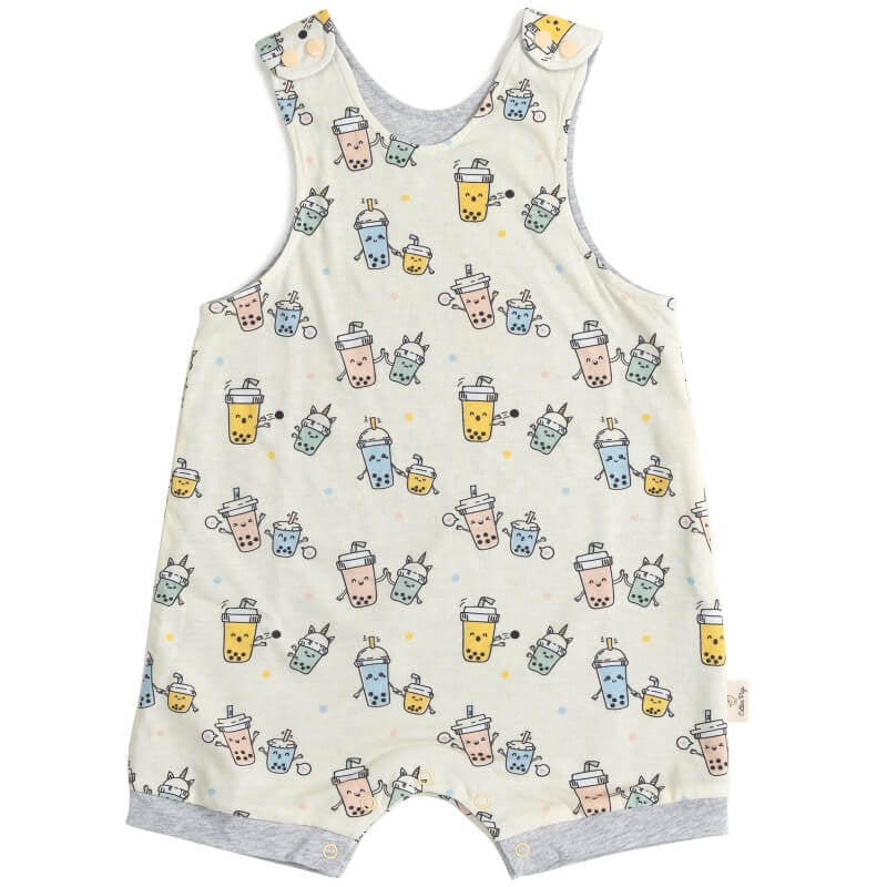 Cotton Pigs Organic Reversible Romper - Mummy and Me Bubble Tea
