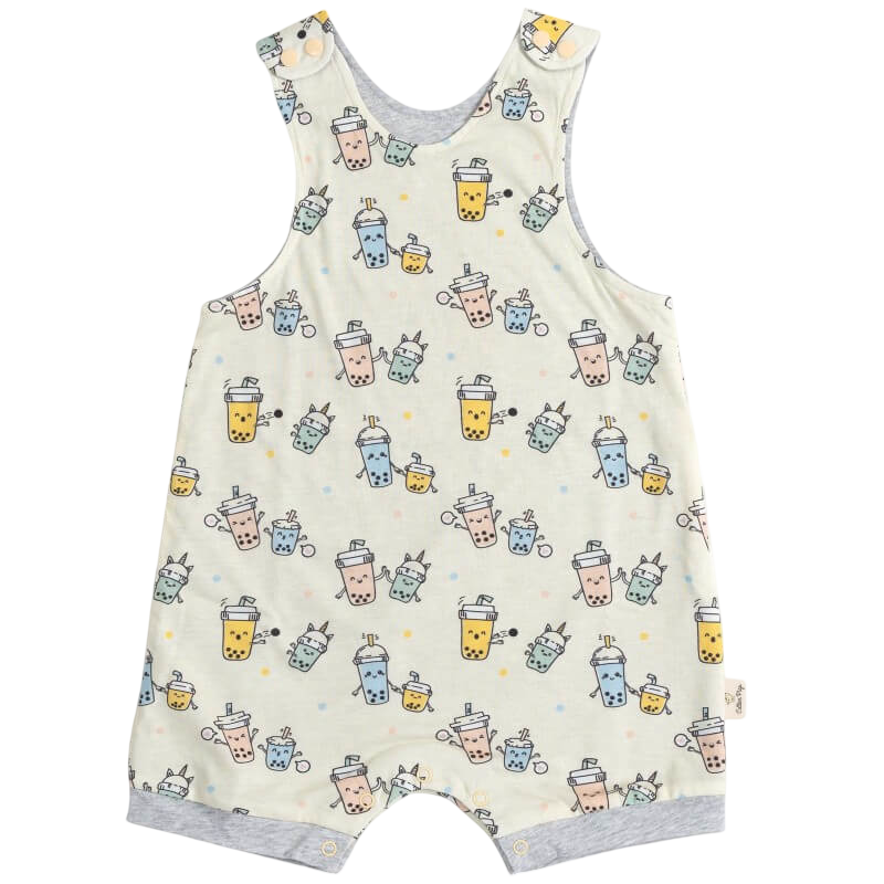 Cotton Pigs Organic Reversible Romper - Mummy and Me Bubble Tea