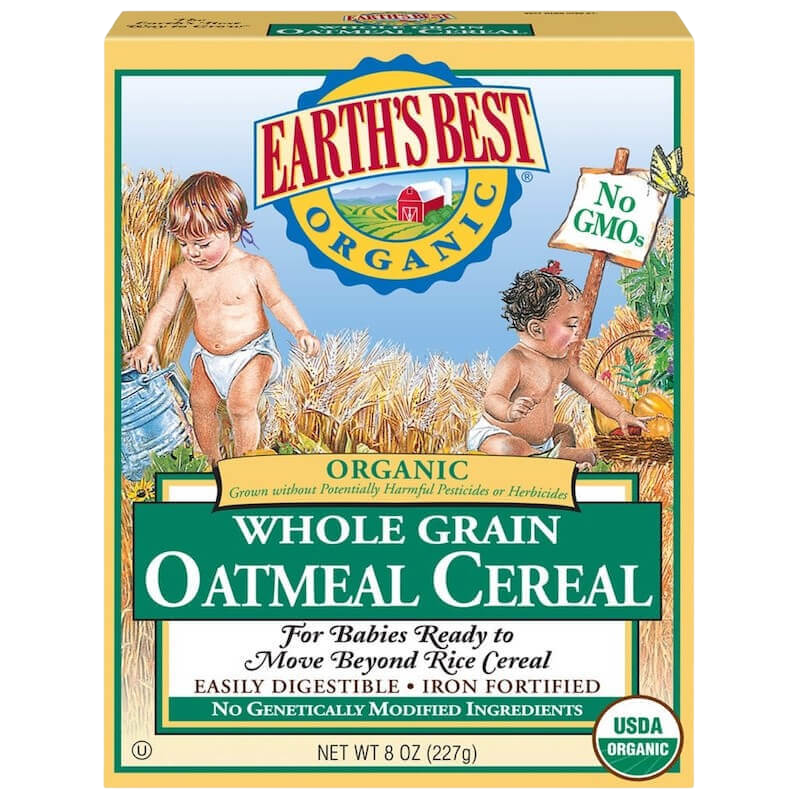 Earth's Best Organic Whole Grain Oatmeal Cereal 227g