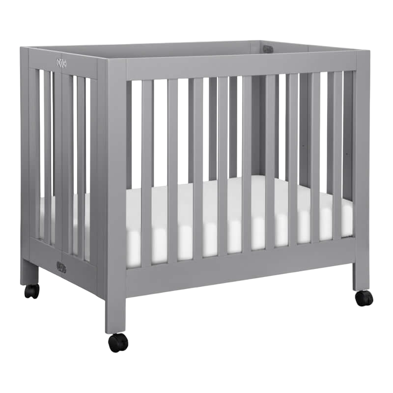 Babyletto Origami Mini Crib - Grey