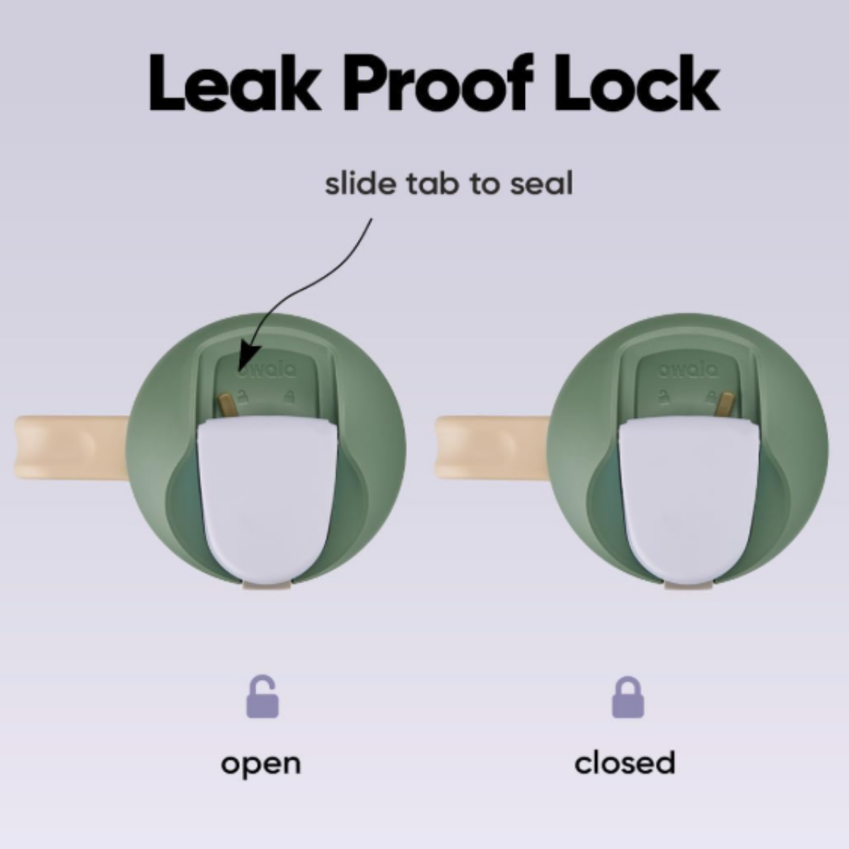 Owala FreeSip® 不鏽鋼保溫杯 40 盎司/1180 毫升 - 尤加利色