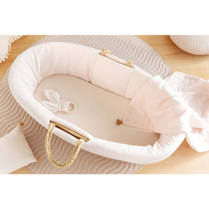 Nobodinoz Padded Baby Moses Cover - Dream Pink (Cover Only)
