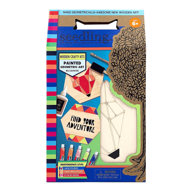 Seedling Painted Geometric Art (Fox)