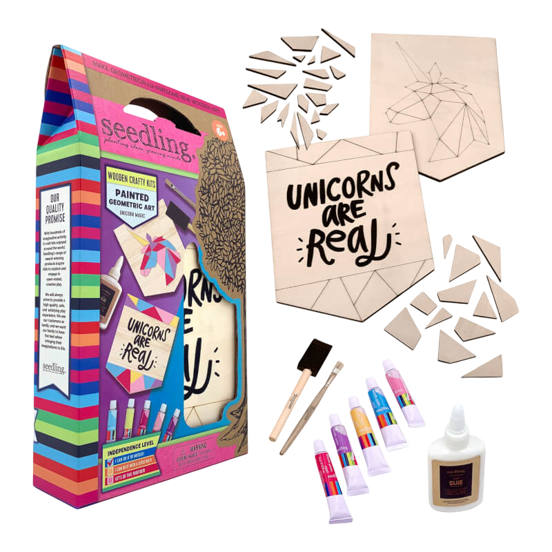 Seedling Painted Geometric Art (Unicorn)