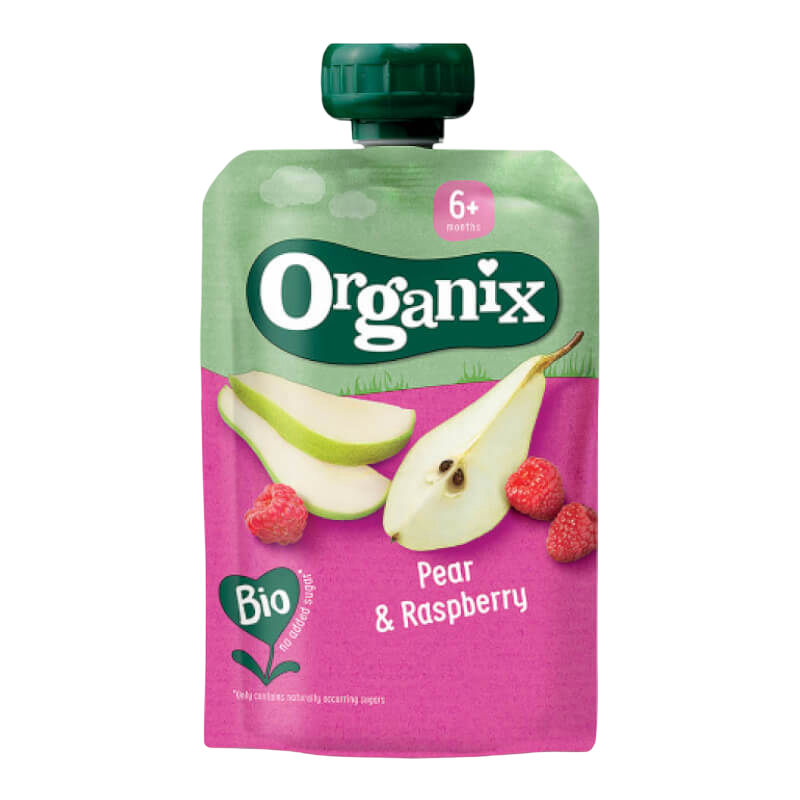Organix Pear & Raspberry 100g (6mos+)