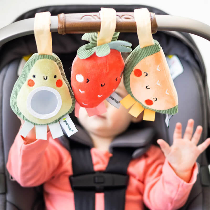 Pearhead Stroller Toy - Fruit - 3-Pack