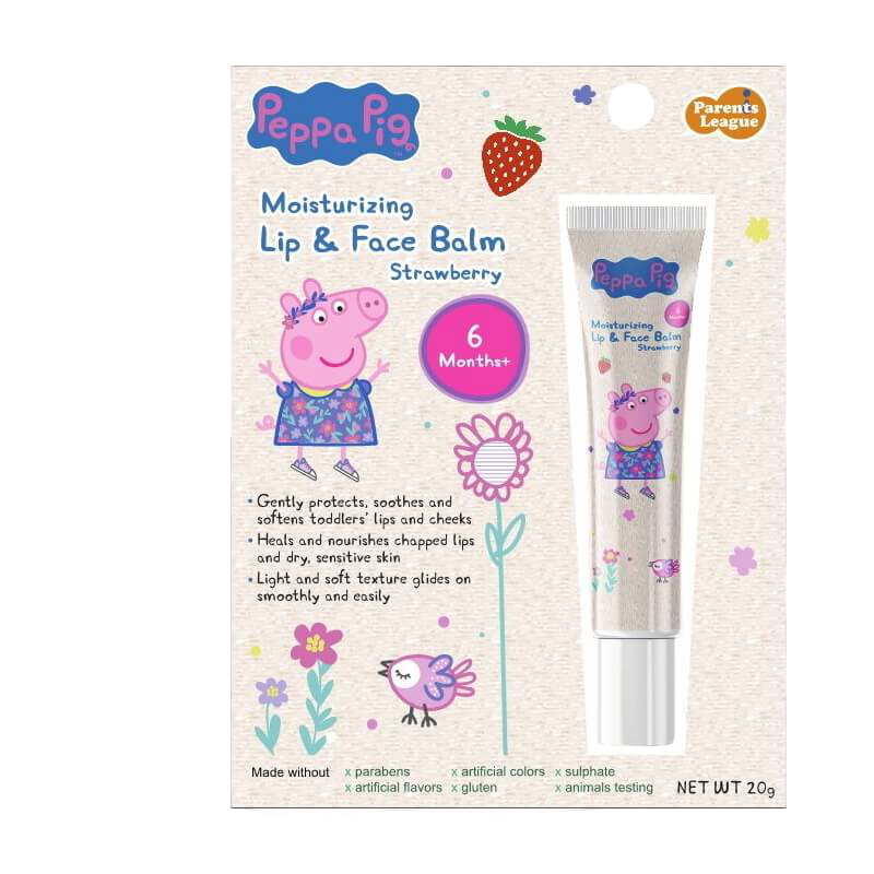 Parents League PEPPA PIG Moisturizing Lip & Face Balm - Strawberry 20ml