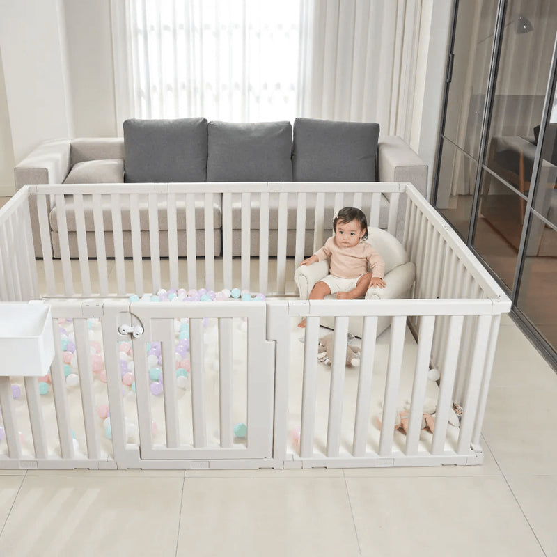 Caraz Perfect Wide Baby Room (208 x 148 x 70cm) - Cozy Beige