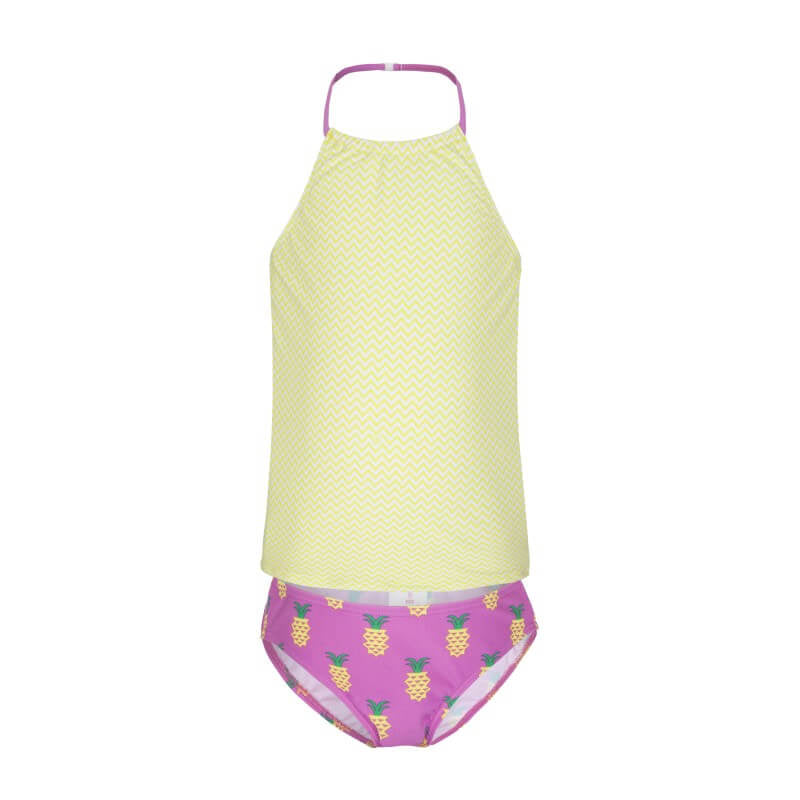Platypus Pineapple Crush UPF50+ Hi Neck Tankini