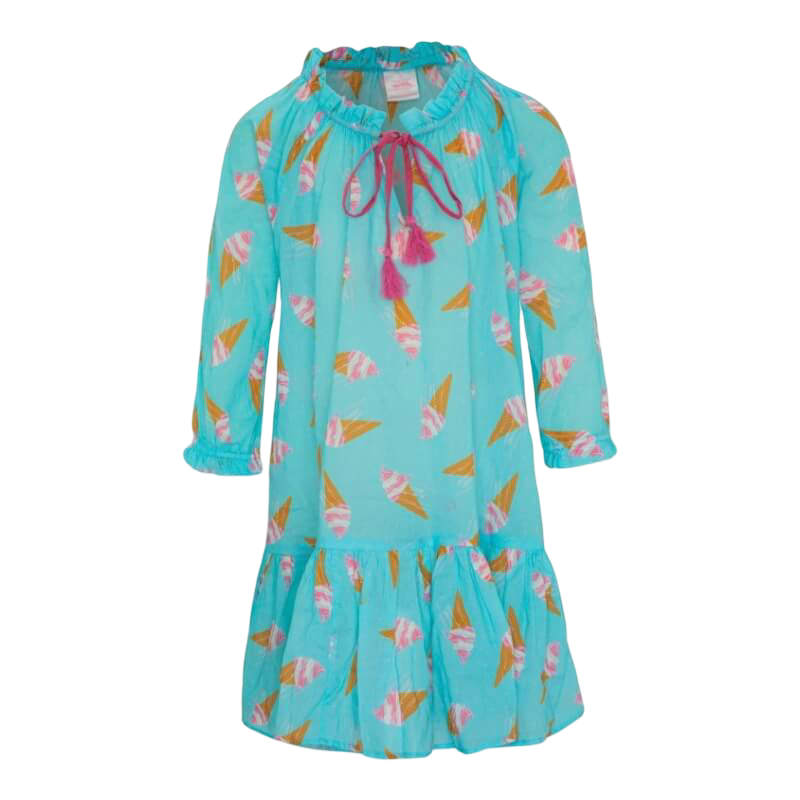 鴨嘴獸冰淇淋抽繩連身裙