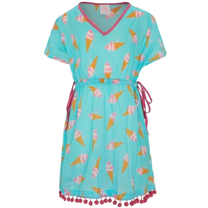 Platypus Gelato Sundress with Pom Poms