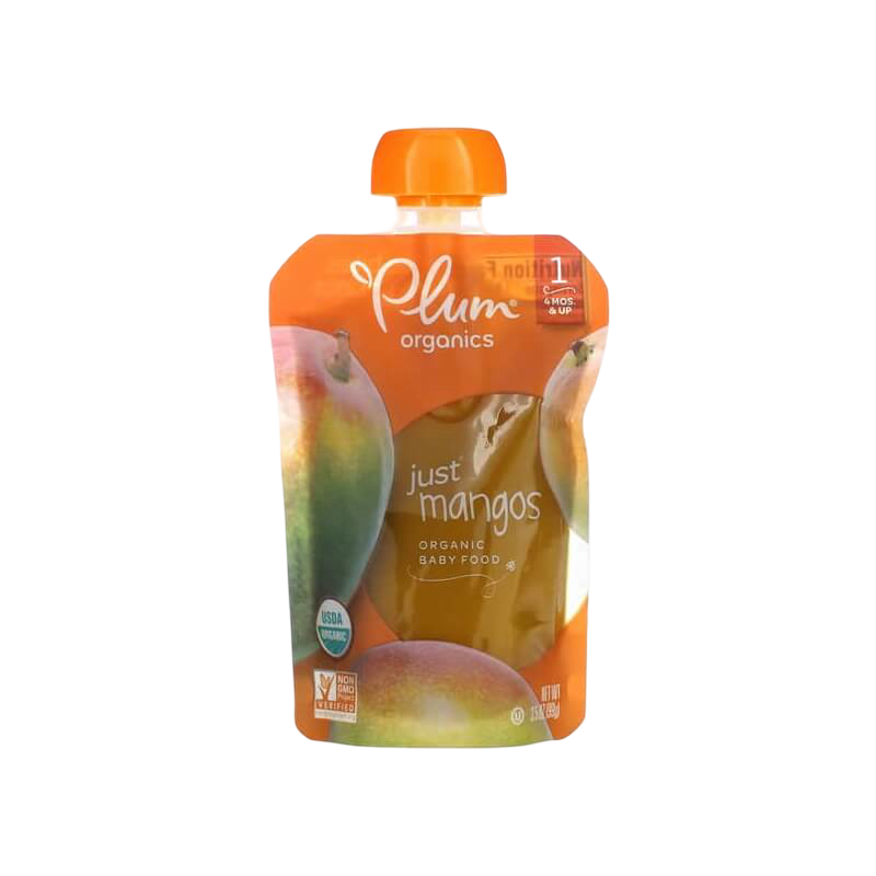 Plum Organics Organic Baby Food 4 Months & Up Just Mangos 3.5 oz (99 g)