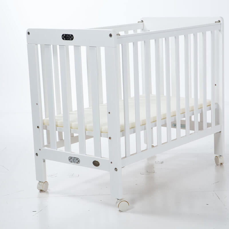 LA Baby 2100 Folding Crib - White