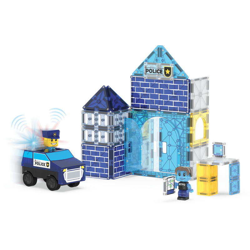 Magna-Tiles Police Station™ 35 Piece Set