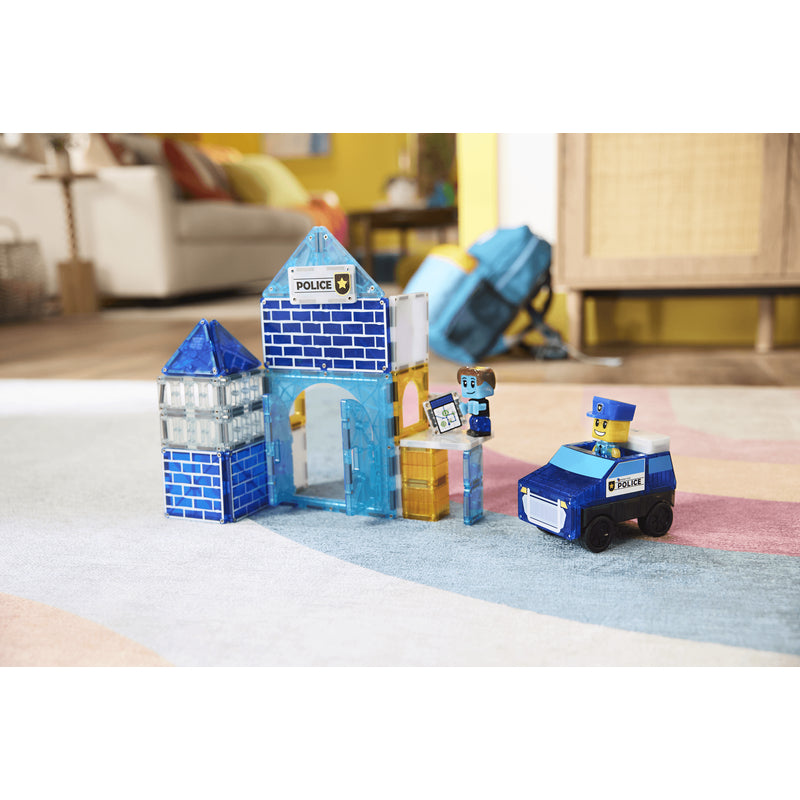 Magna-Tiles Police Station™ 35 Piece Set