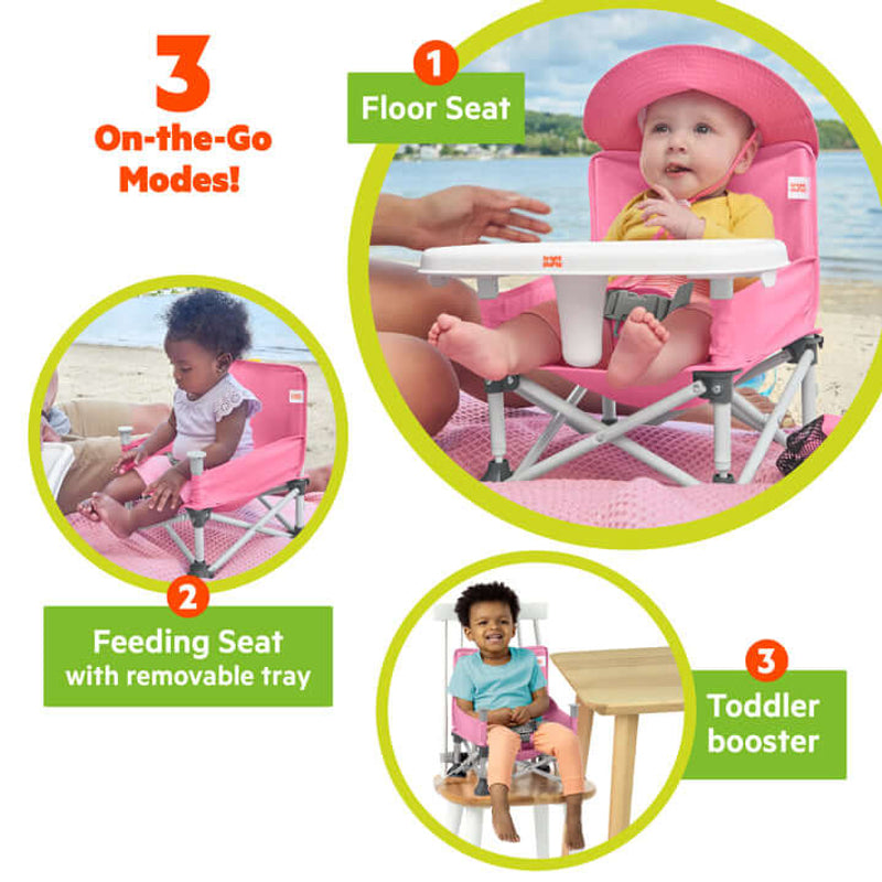 Bright Starts™ Pop N Sit Portable Booster Seat - Pink