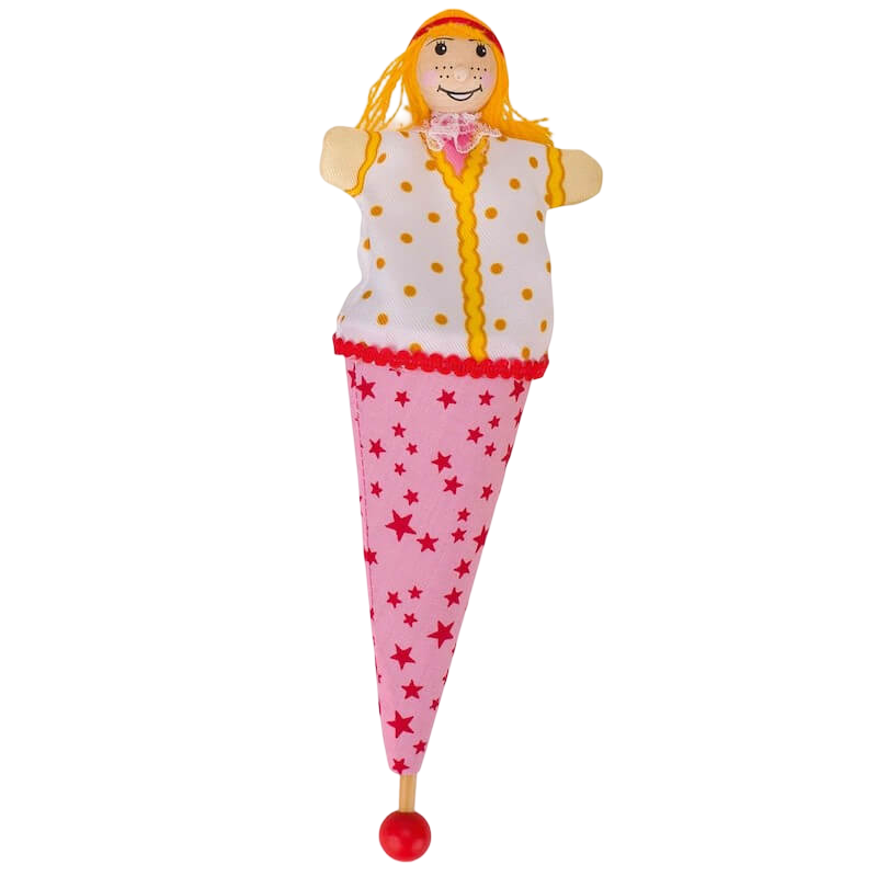 Goki Pop-Up Puppet - Pink Stars