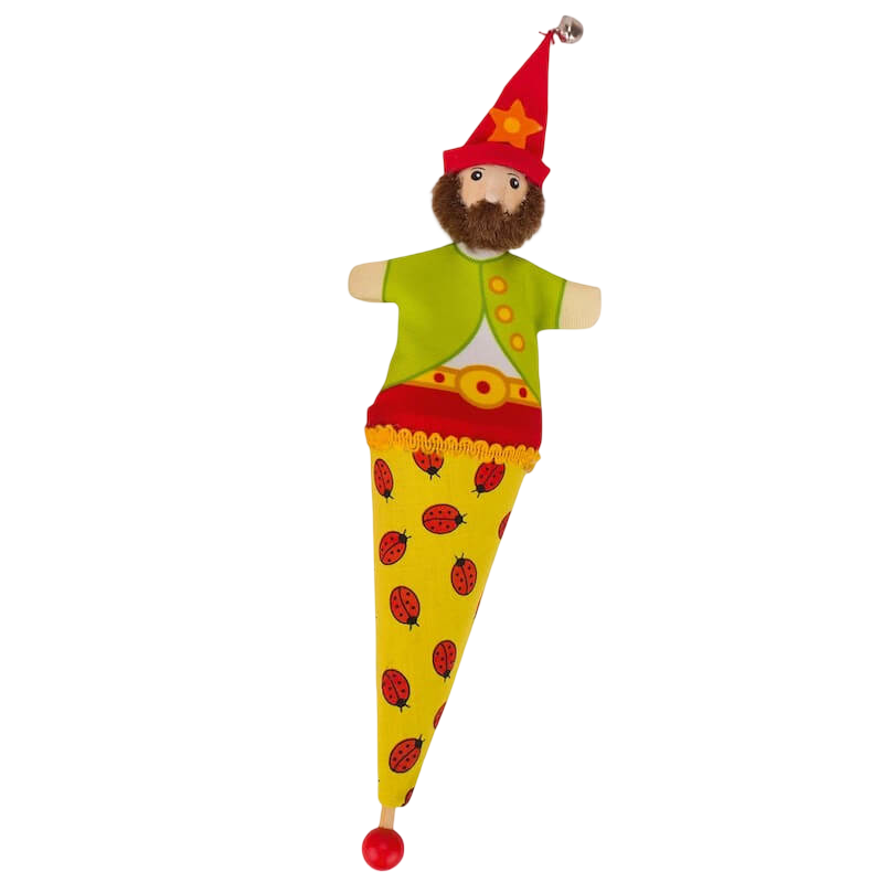 Goki Pop-Up Puppet - Yellow Ladybug