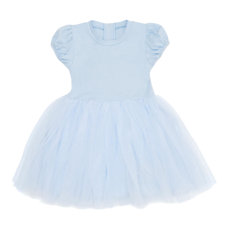 棉花小豬粉藍色迷你芭蕾舞裙