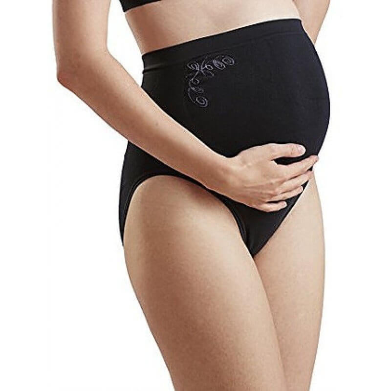 Cantaloop Pregnancy Support Brief (Black with Purple)