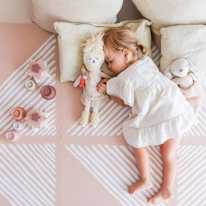 Toddlekind Prettier Playmat 120x180cm - Sandy Lines Collection - Sea Shell