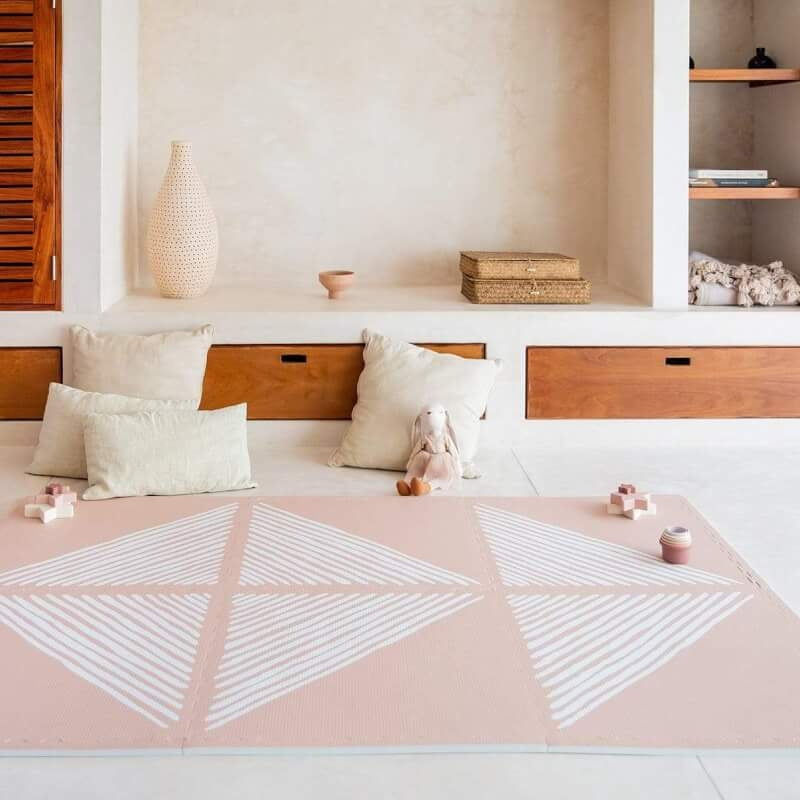 Toddlekind Prettier Playmat 120x180cm - Sandy Lines Collection - Sea Shell