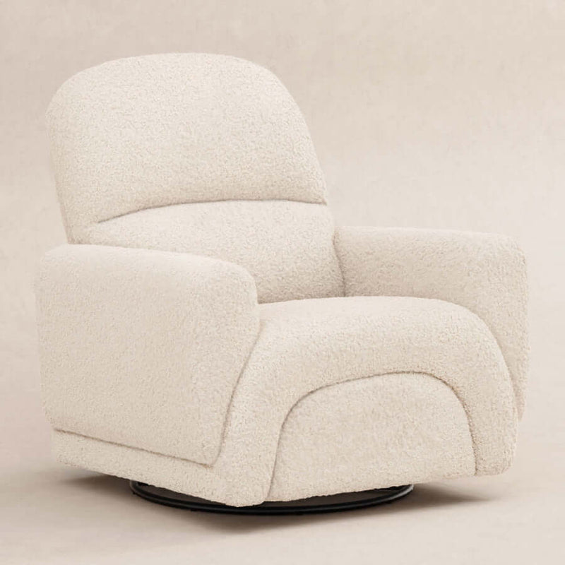 Babyletto Rainbow Recliner and Swivel Glider - Almond Teddy Loop