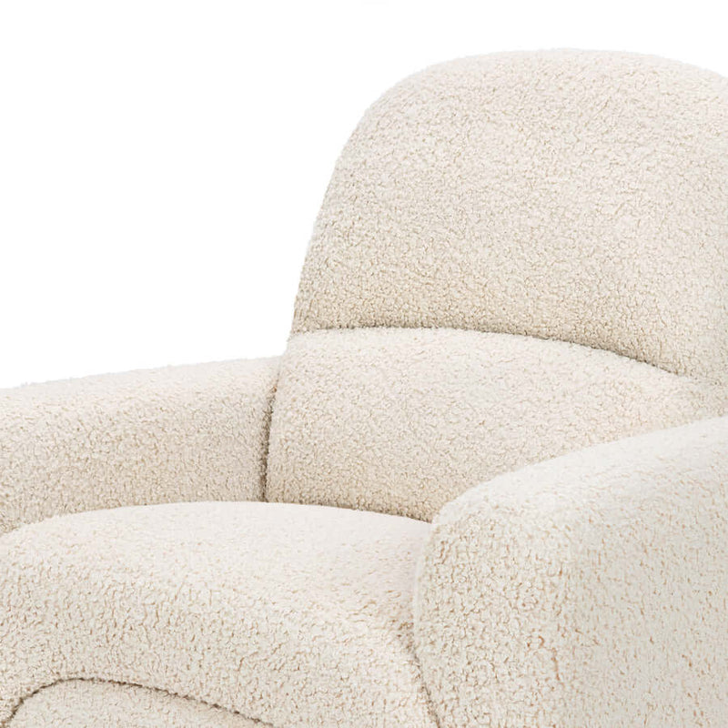Babyletto Rainbow Recliner and Swivel Glider - Almond Teddy Loop