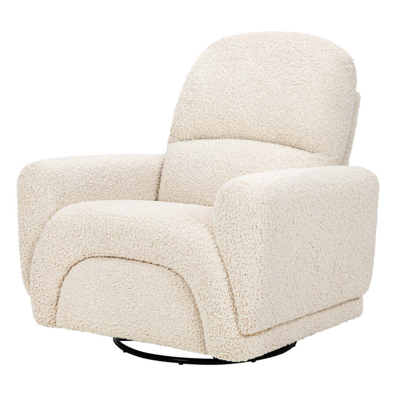 Babyletto Rainbow Recliner and Swivel Glider - Almond Teddy Loop