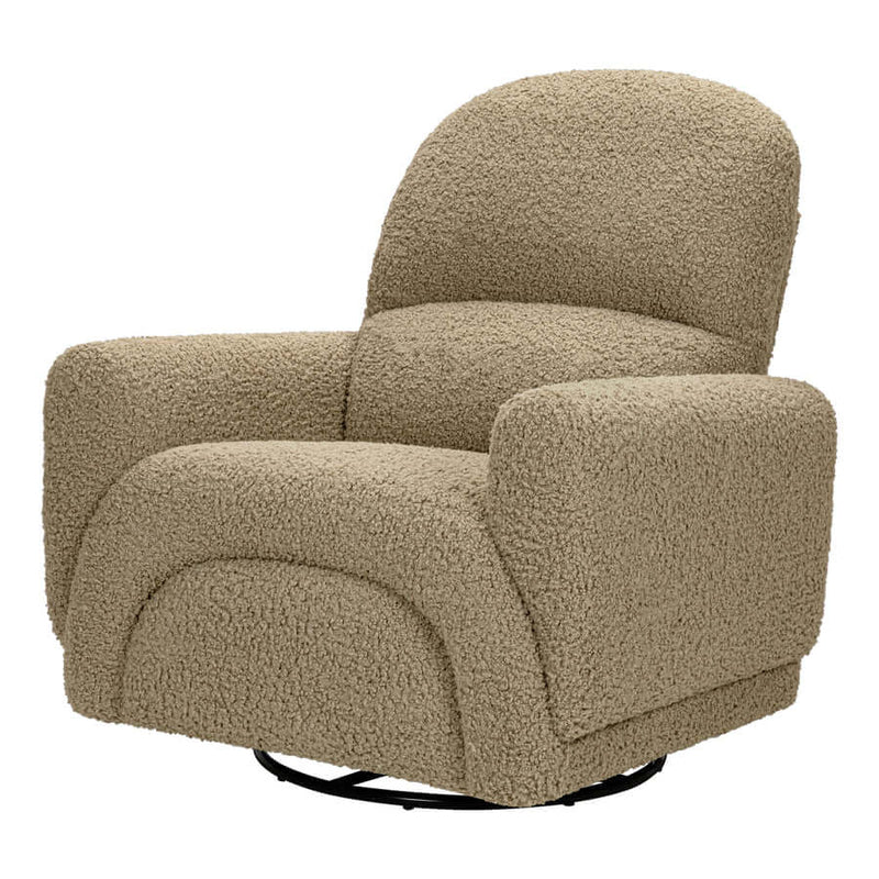 Babyletto Rainbow Recliner and Swivel Glider - Latte Teddy Loop