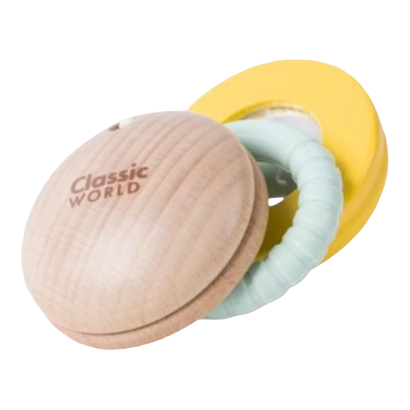 Classic World Rattle Macaroon