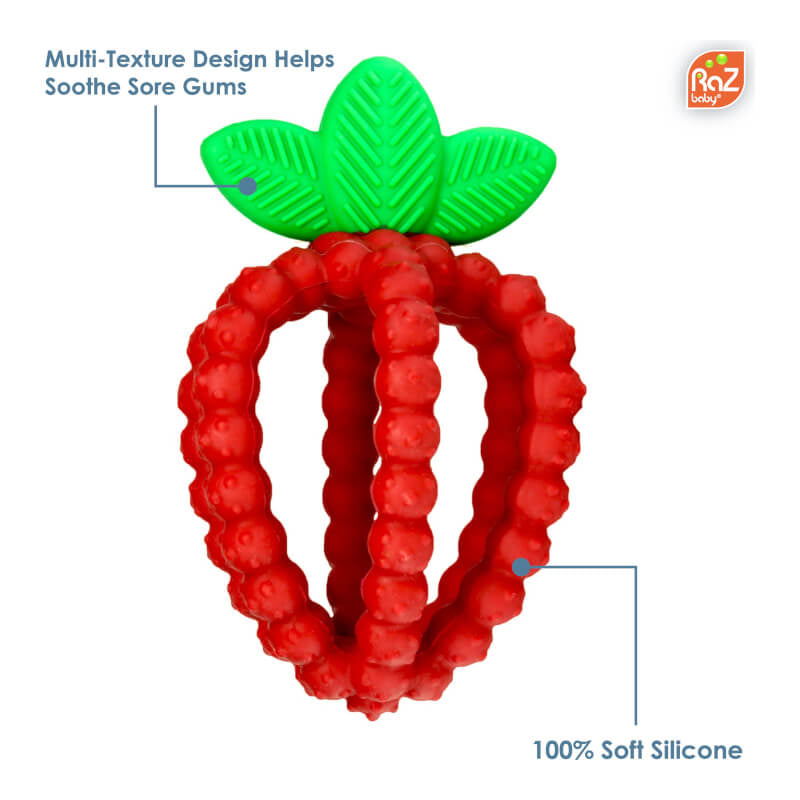 RaZbaby Raz-Berry Bites Teething Toy 3m+ 1 Toy