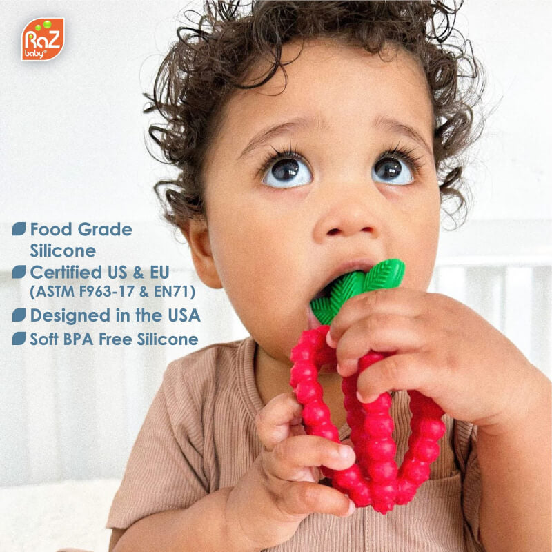 RaZbaby Raz-Berry Bites Teething Toy 3m+ 1 Toy