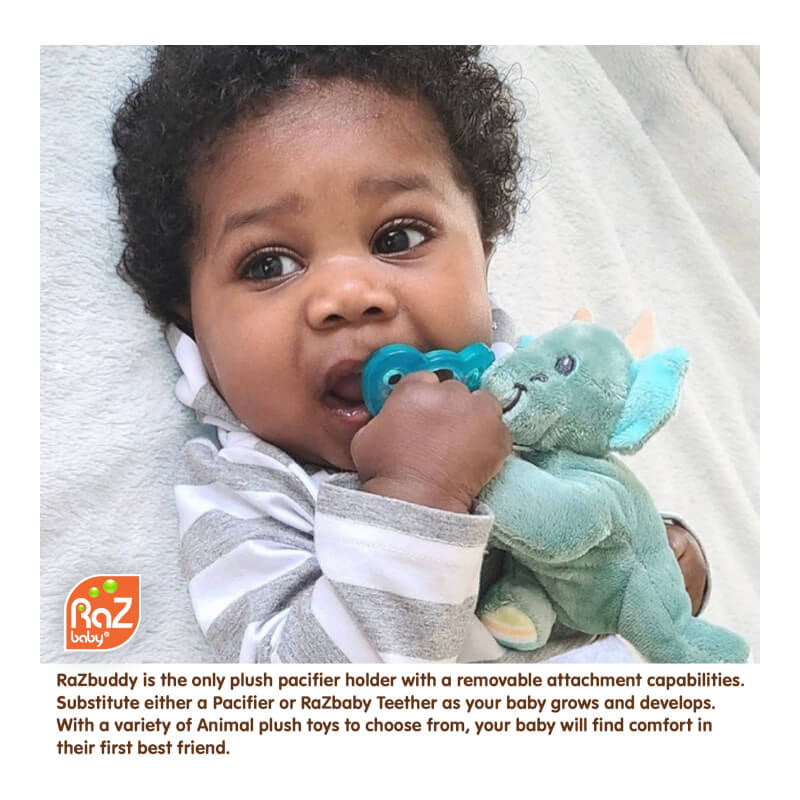 RaZbaby RaZ-Buddy Teether Holder Detachable Teether - Penguin