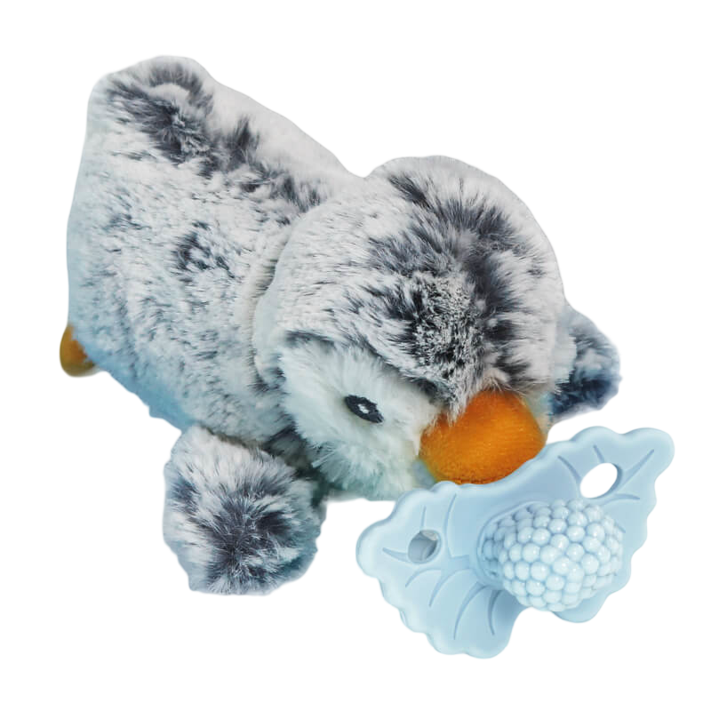 RaZbaby RaZ-Buddy Teether Holder Detachable Teether - Penguin