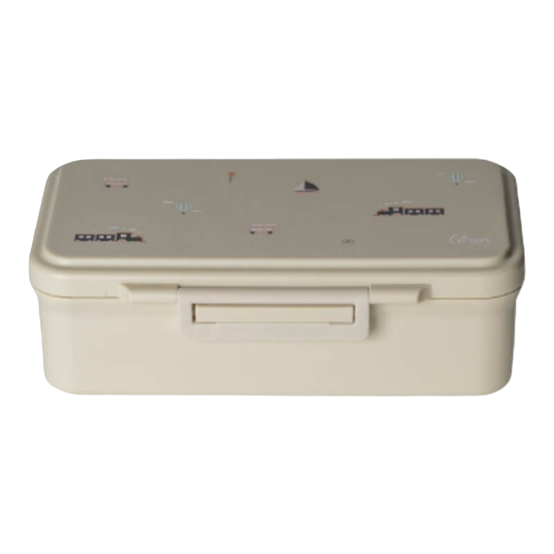Citron Rectangle Lunchbox - Vehicles