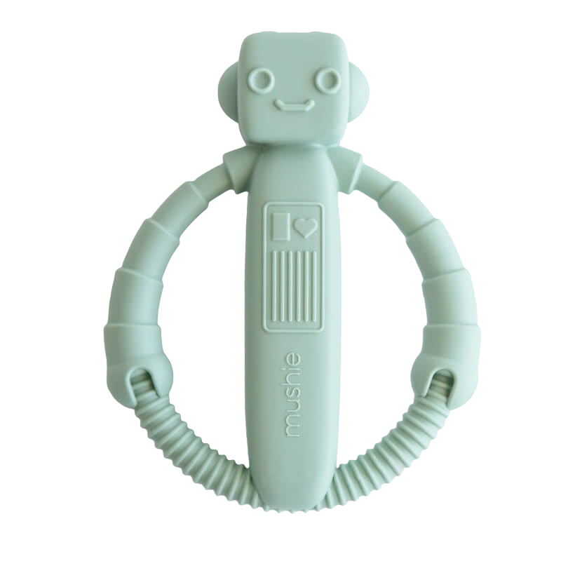 Mushie Robot Rattle Teether