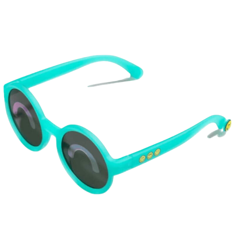 Smiley World Round Kids Sunglasses (3-5 yrs)- Green / Beam
