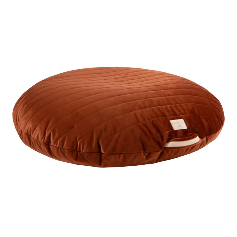 Nobodinoz Sahara Floor Cushion - Velvet Wild Brown