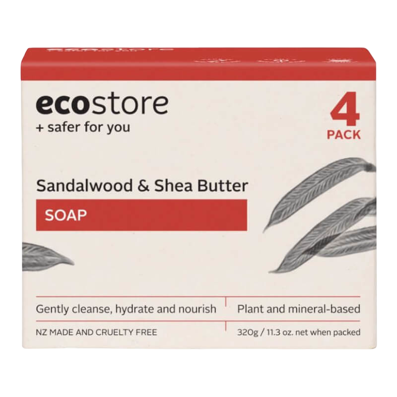 Ecostore Sandalwood & Shea Butter Soap 4x80g