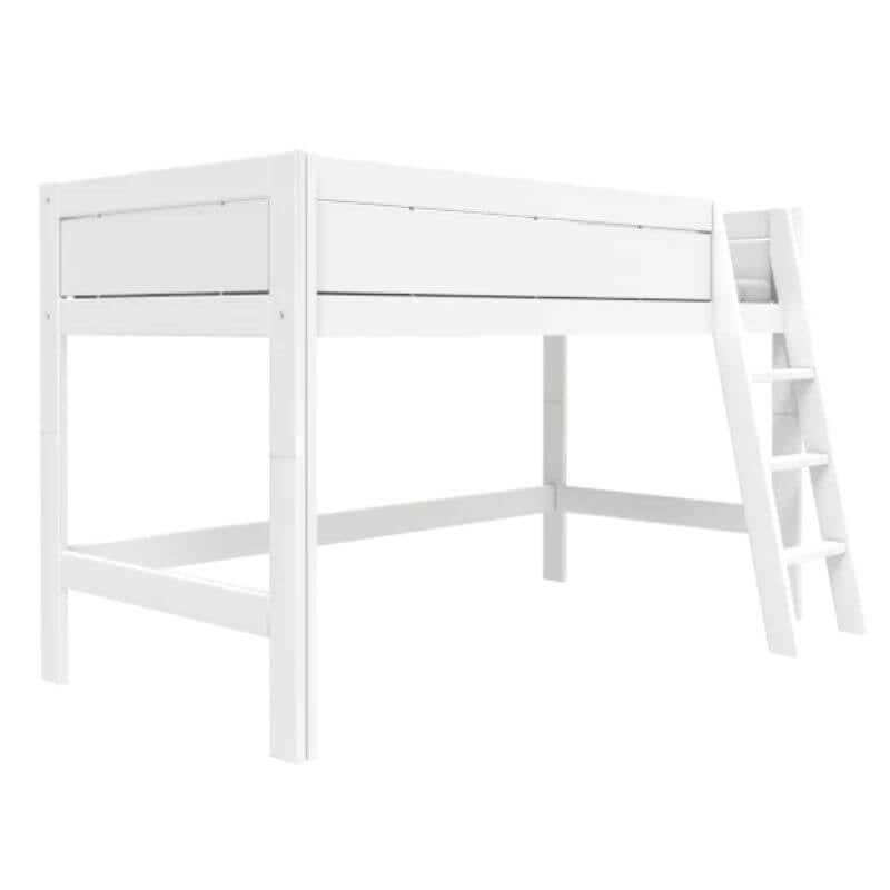 LIFETIME Kidsrooms Semi High Bed with Slanted Ladder 90x200cm