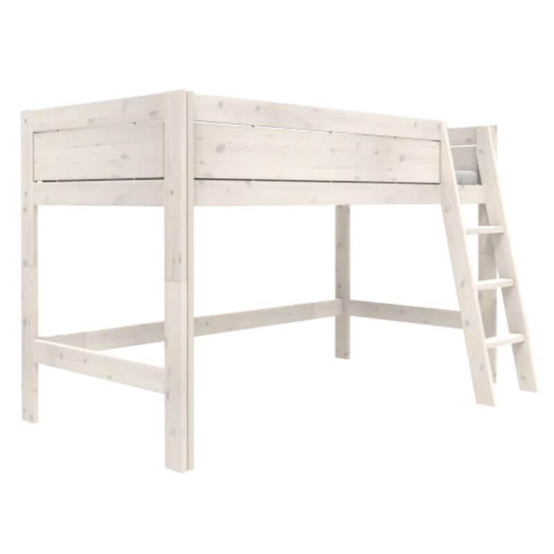 LIFETIME Kidsrooms Semi High Bed with Slanted Ladder 90x200cm