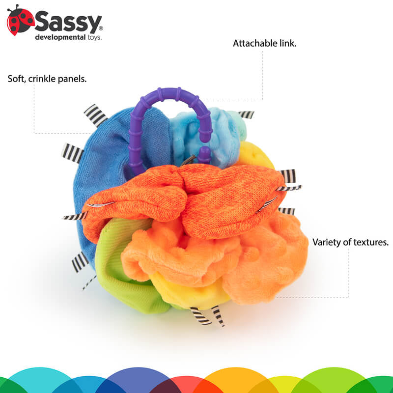 Sassy Baby Sensory Play Crinkle Ball