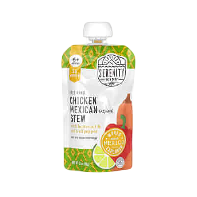 Serenity Kids Chicken Mexican Inspired Stew with Butternut & Red Bell Pepper 6+ Months 3.5 oz (99 g)