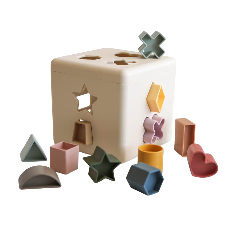 Mushie Shape Sorting Box