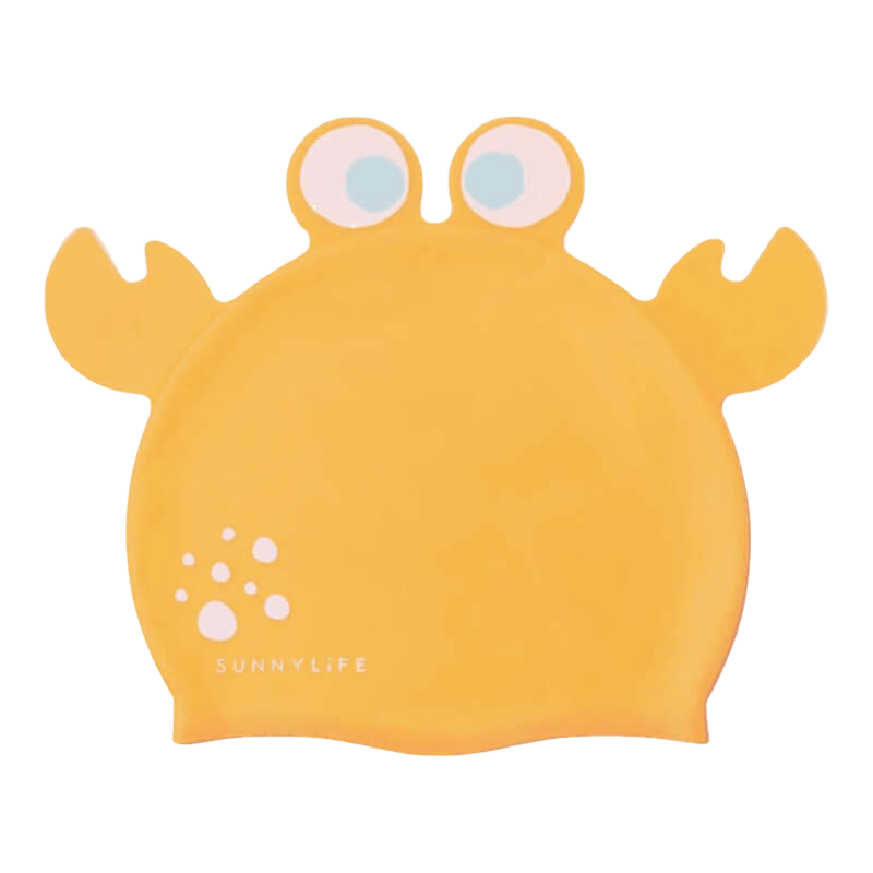 SUNNYLiFE Shaped Swimming Cap - Sonny the Sea Creature Neon Orange