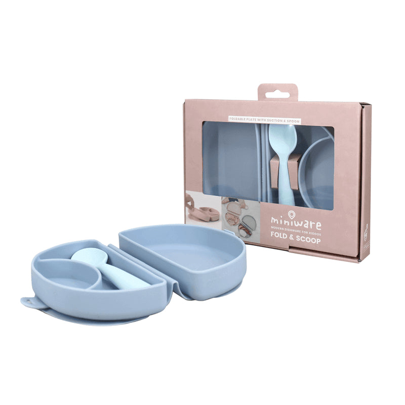 Miniware SiliFold Portable Plate and Scoop Set